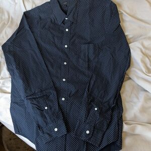 Men's Navy Polka Dot Shirt